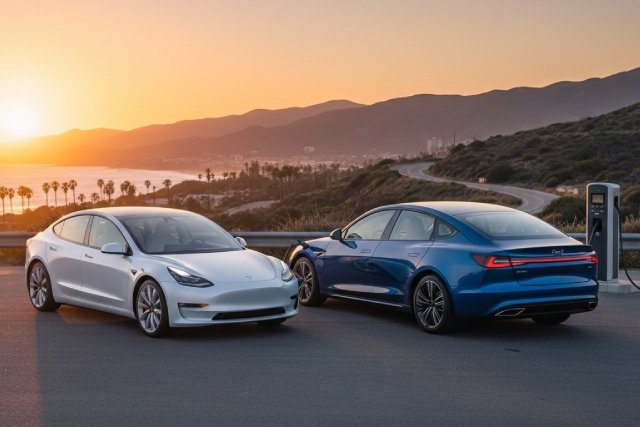 Tesla Model 3 et BYD Seal