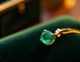 Or jaune ou or blanc : quel métal choisir pour votre pendentif émeraude ?