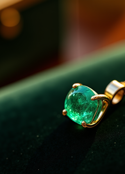 Or jaune ou or blanc : quel métal choisir pour votre pendentif émeraude ?