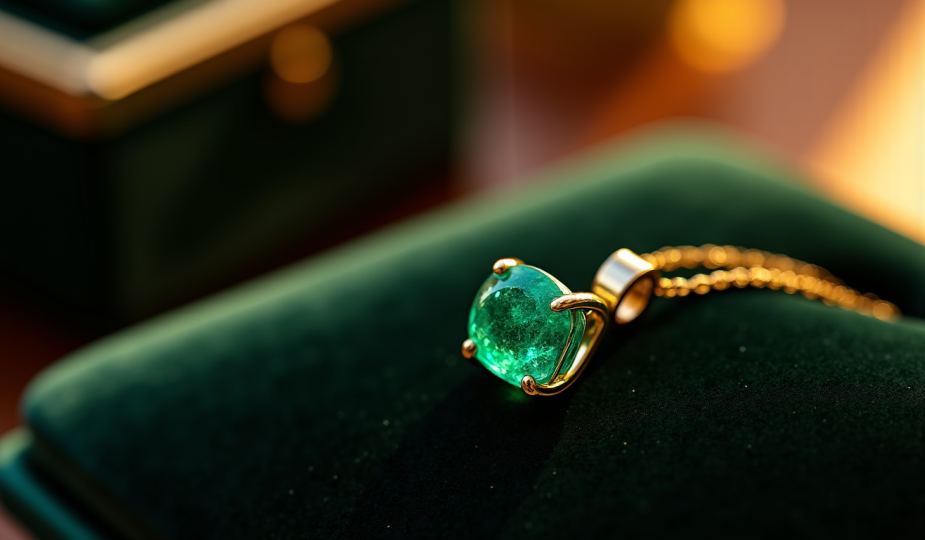 Or jaune ou or blanc : quel métal choisir pour votre pendentif émeraude ?
